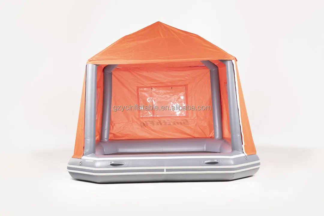 Inflatable Water Floating Island Platform Tent Rafting Boat Inflatable