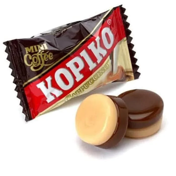 Кофейные конфеты. Леденцы Kopiko Coffee Candy. Конфеты Kopiko Cappuccino. Конфеты со вкусом кофе Kopiko. Кофейные леденцы Kopiko Cappuccino Candy.