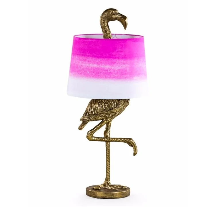 gold flamingo lamp