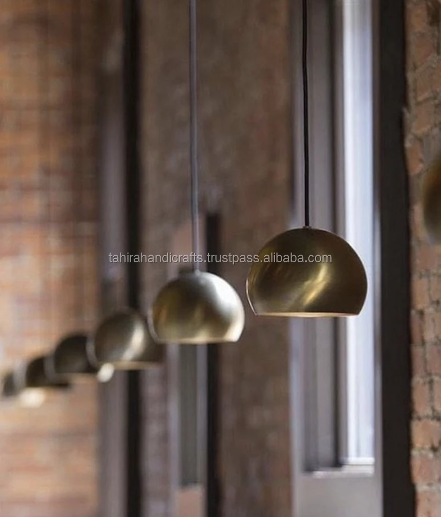 New hanging single bowl lamp brass gold toned trending product for home decor living room hotel