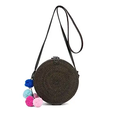 black rattan bag