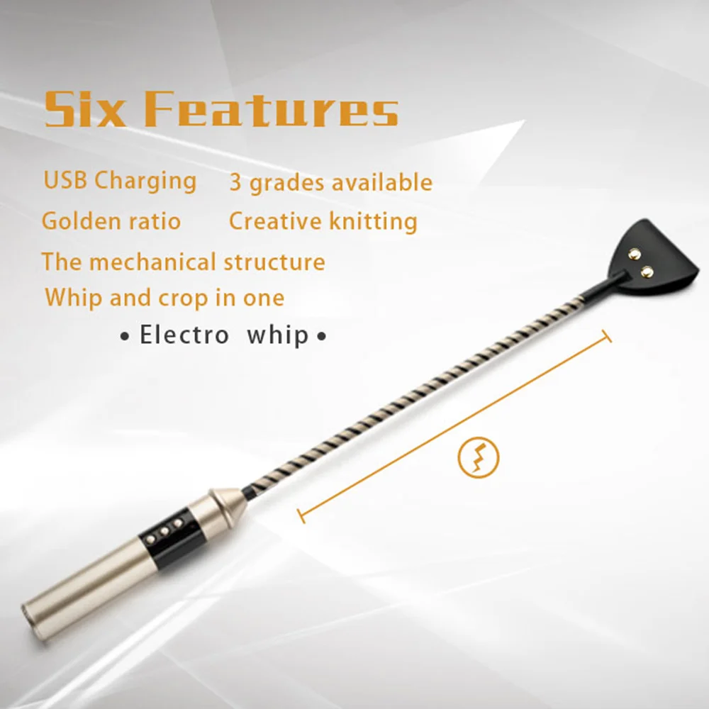 Bdsm Bondage Electric Shock Sex Products Whip Paddle Leash Bdsm Leather