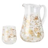 Transparent with one color pattern
