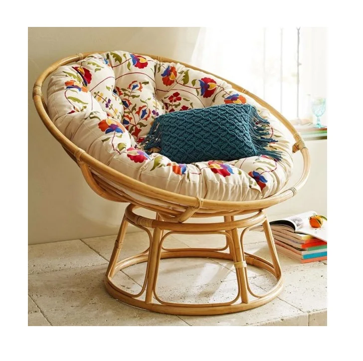 circle wicker chair cushion