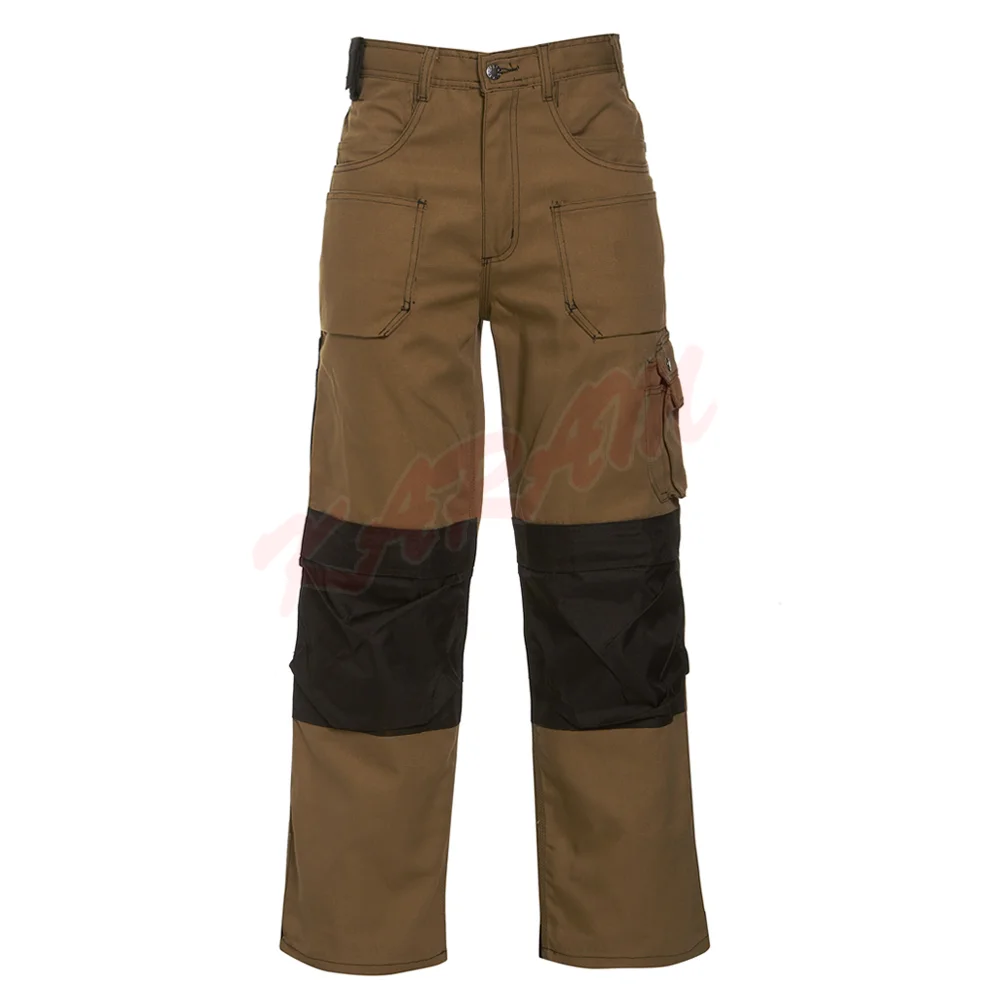 Mens Work Workwear Trousers With Side 