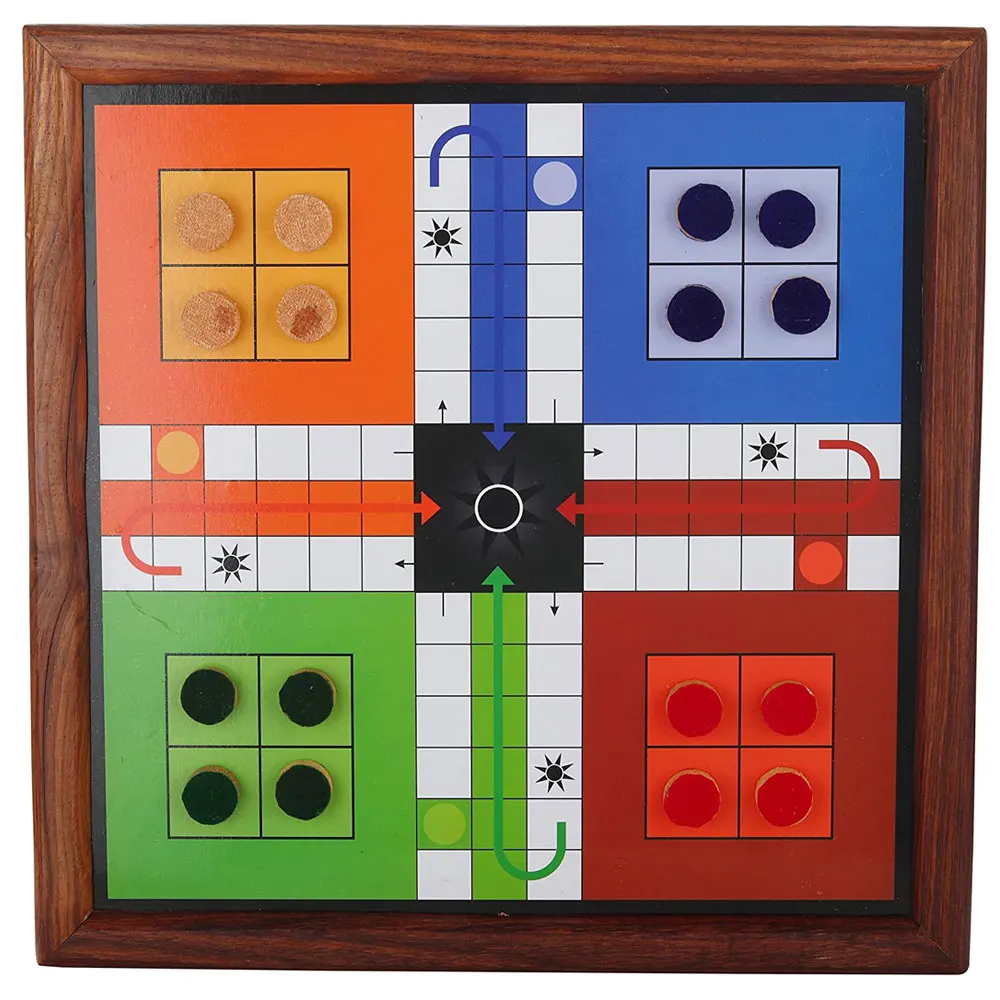 fábrica personalizada alta qualidade madeira ludo board jogos diferentes  tipos de design impressão jogo ludo jogo board para o paquistão