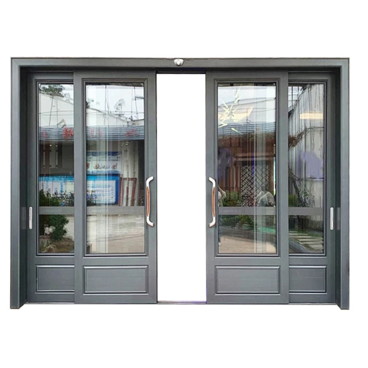 Front Door Rain Protection Electric Glass Automatic Sliding Doors Online Shopping