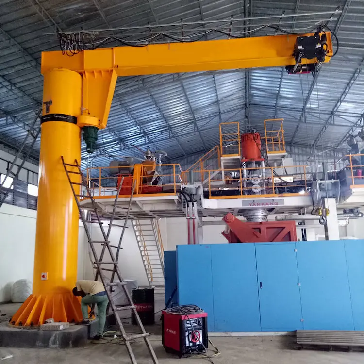 China 1ton Slewing Pillar Fixed Jib Boom Workshop Jib Crane Supplier
