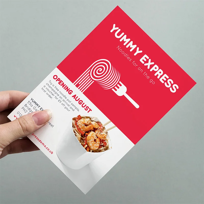 Custom Design Color Printing A6 Postcard Cheap A5 Flyers Printed Business Card Cover Papers for Company Productsadvertising