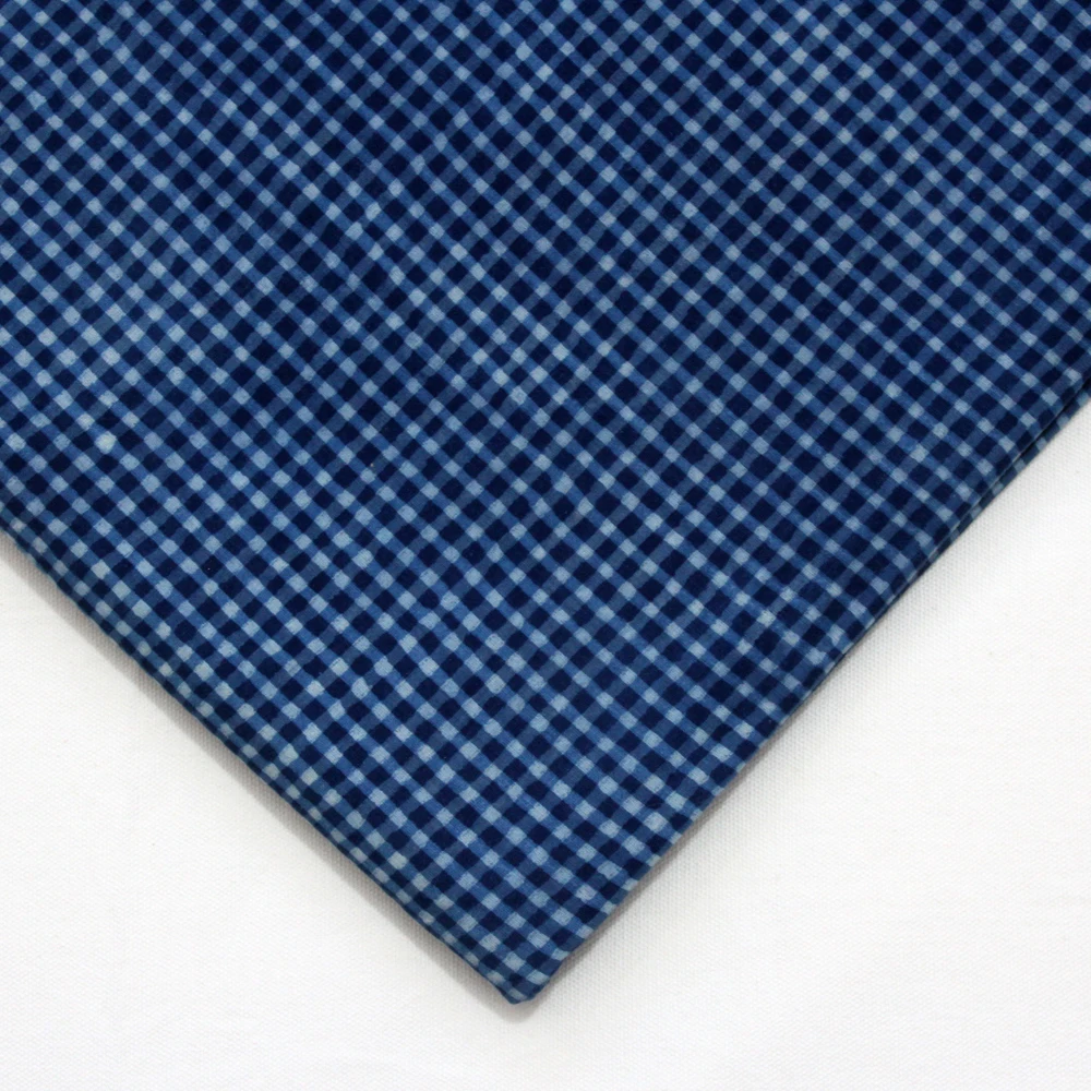 Ручной Блок Печатный чеки ткани Индиго Jaipuri ткани