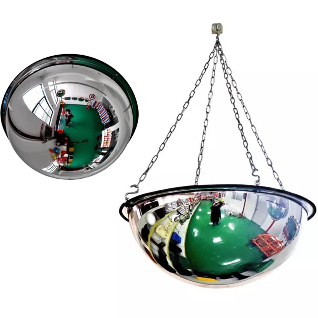 Купольное выпуклое зеркало из нержавеющей стали