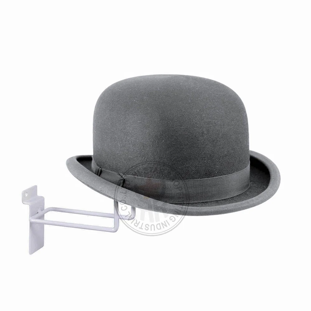 thumbnail image 2 of ExecuSystems Chrome Slatwall Cowboy Hat Display – Lot Of 10 For Retail Or Home Use 2 of 6