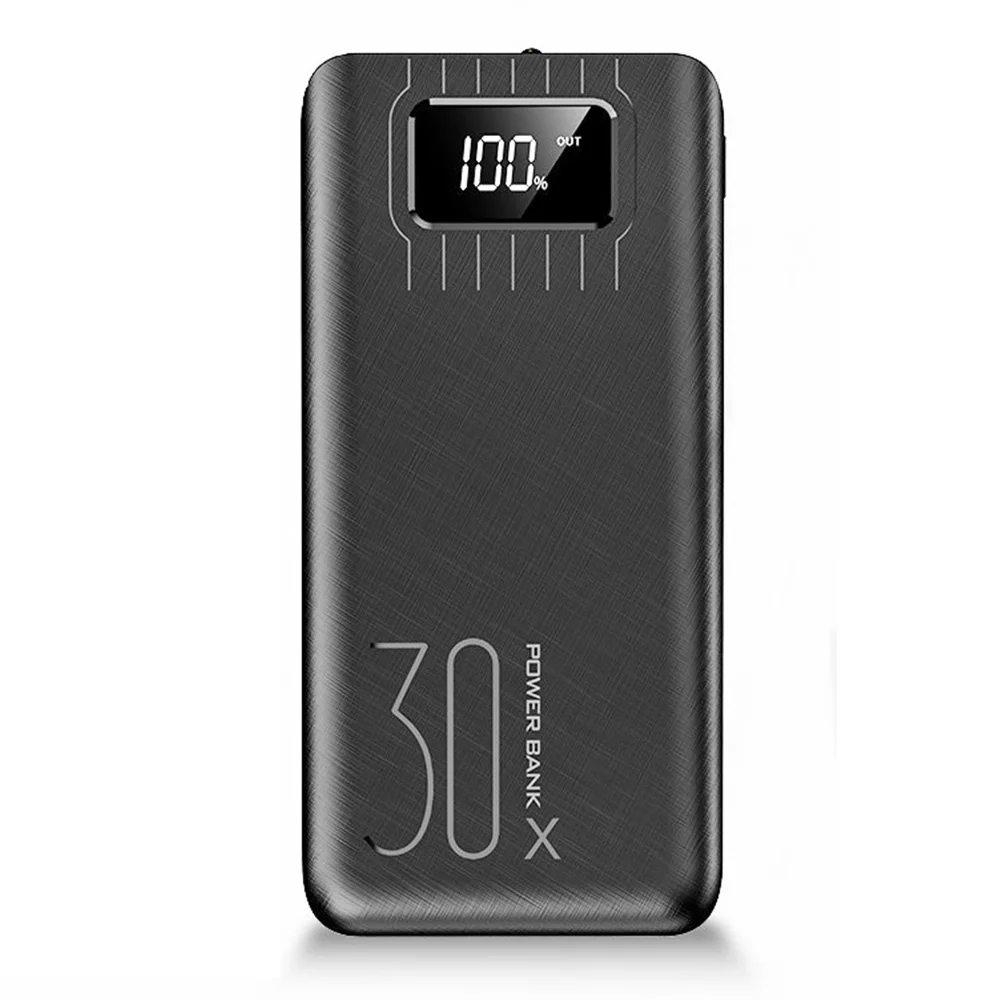 2024 External Battery Charging Power Bank 30000mAh for Mobile Phone with LED Display for Iphone