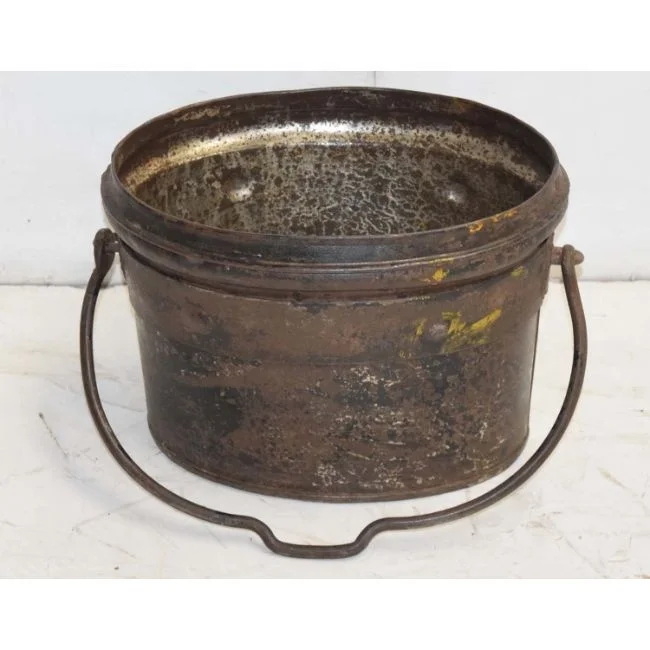 Antique Indian Ethnic Folk Art Rural Craft Reclaimed Old Pot Planter