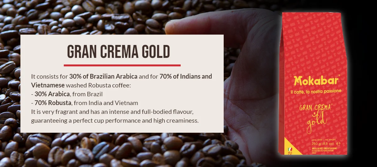 Mokabar Italian Coffee Beans Made In Italy Medium Roast 70 Robusta