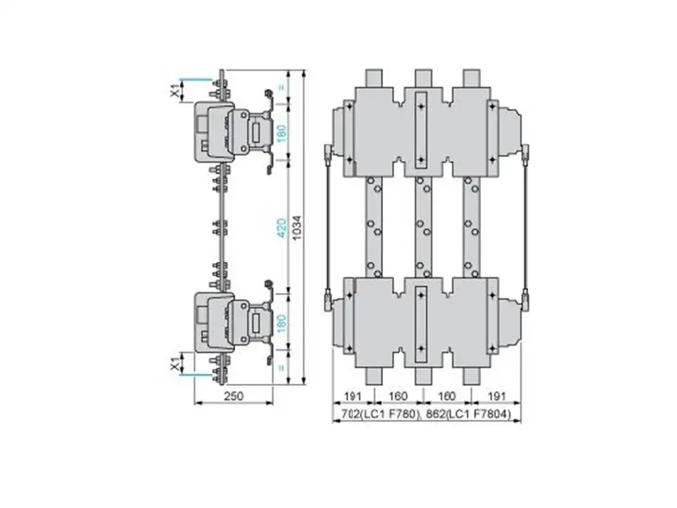 On Line Payment LC1F185M7 3P  220V AC Telemecaniquet 185A Contactor