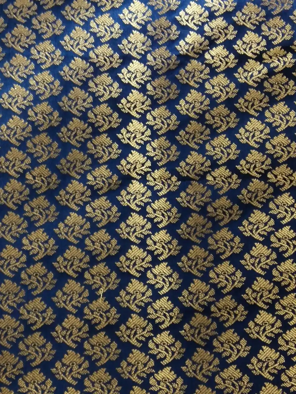Custom Made Brocade Silk Fabrics in Assorted Pasted Colors with Beautiful Indian Theme Patterns