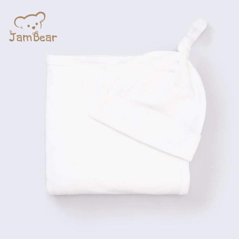 Одеяло для ребенка с регулируемым запахом Джерси хлопковые пеленки органический хлопок принт органическое детское одеяло комплект шапок