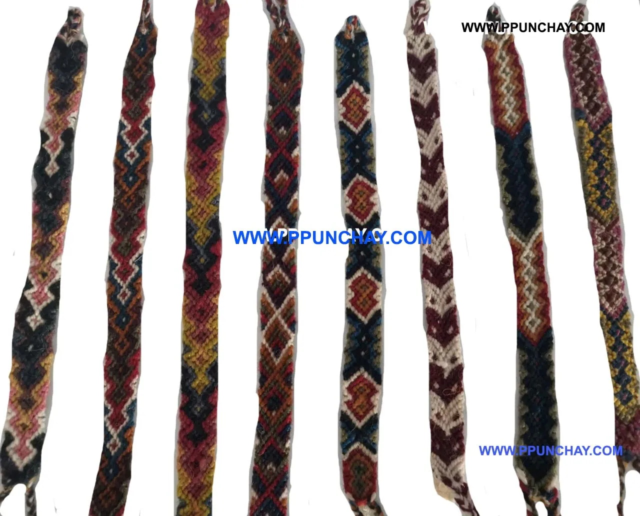 Шерстяной браслет дружбы, шерстяные браслеты дружбы, этнические андейские ручной работы Ppunchay Peru