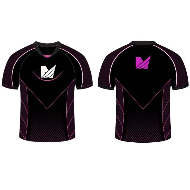 Пользовательская игровая быстросохнущая футболка для электронных видов спорта, сублимационная футболка для электронных видов спорта, изготовленная на заказ командная футболка для электронных видов спорта