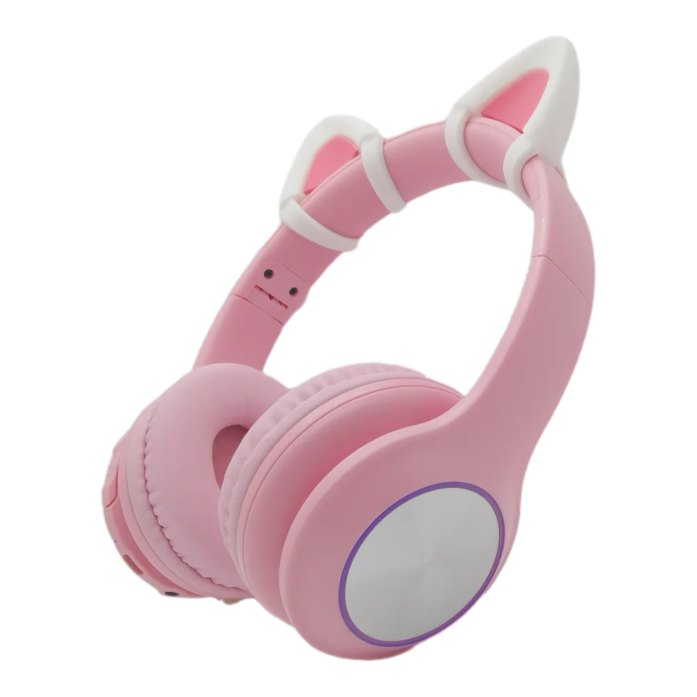 Auriculares LB1 con micrófono para niños, cascos inalámbricos RGB