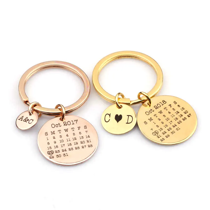 Металлический брелок с лазерной гравировкой и логотипом на заказ