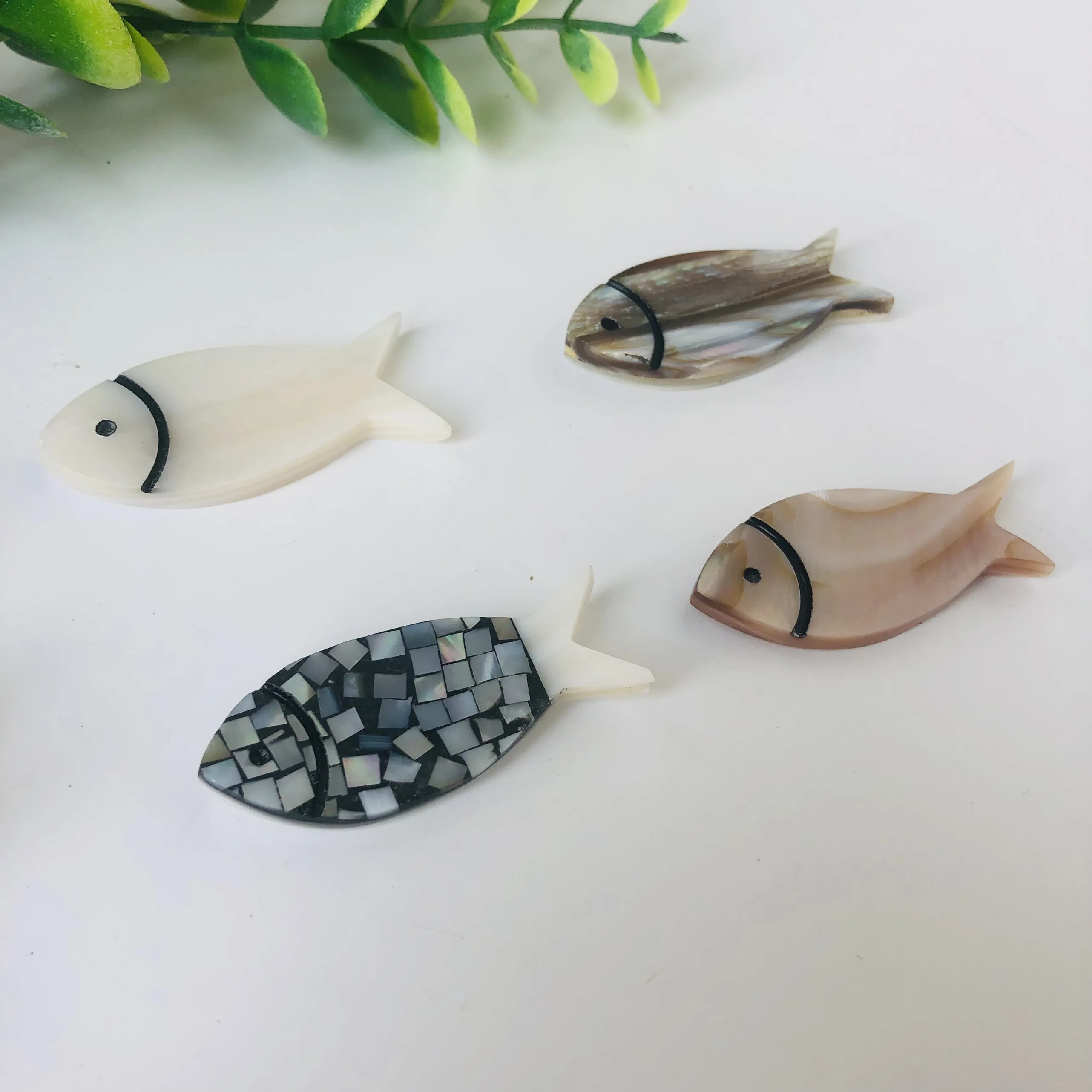 Подставка для палочек в форме рыбы подставка перламутровая раковина из ракушек индивидуальный цвет кухонная посуда экологически чистая