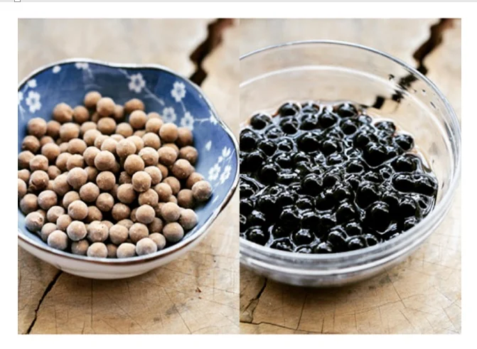 Шарики-Топпинг для молочного чая, полезные ингредиенты для Пузырькового чая со вкусом коричневого сахара, цена от поставщика во Вьетнаме, упакованные в пакет