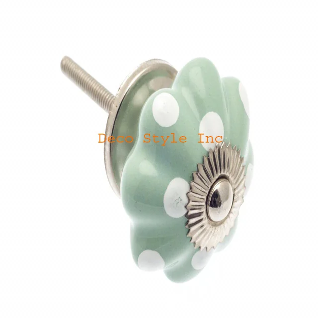 Ручная роспись керамические ручки в виде грибов для ящиков шкафов