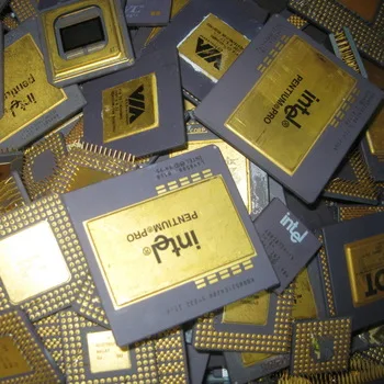 4X AMD-K5 PR-100 1996 VINTAGE CERAMIC CPU FOR GOLD SCRAP RECOVERY 