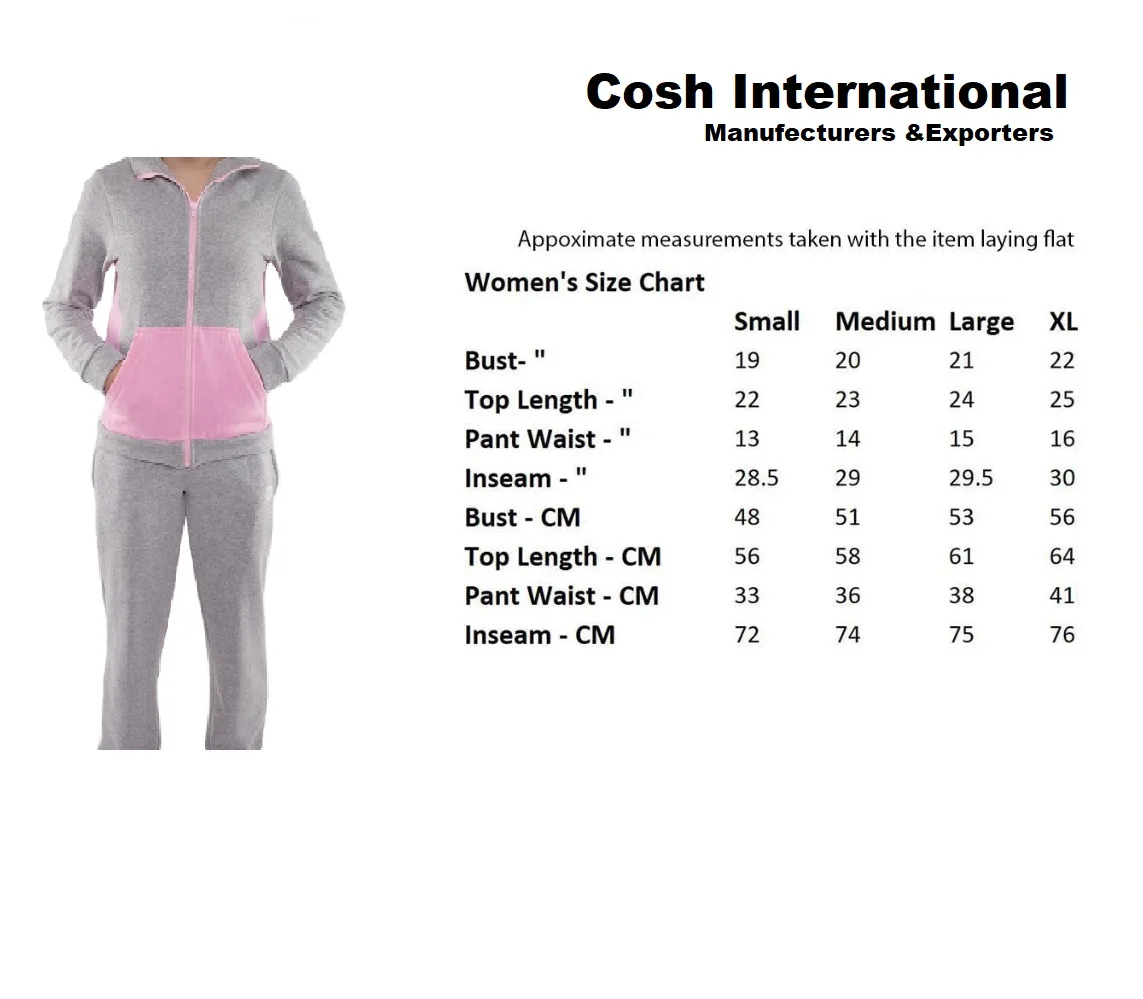 Customized Ladies Tracksuits Supplier From Pakistan Best Quality Sports