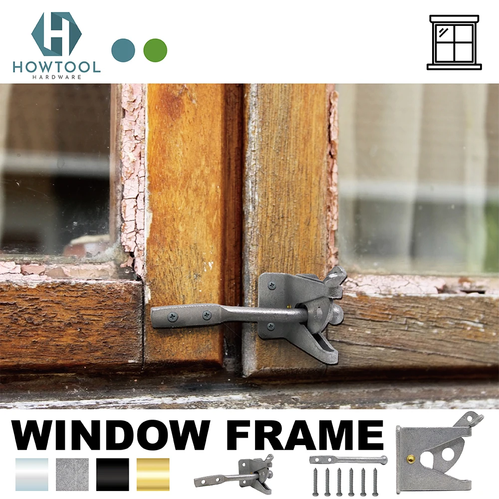 Gate Latch Self Locking Automatic For Wooden Fences Metal Outseinging