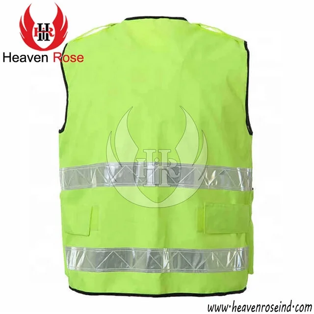 Жилет с флуоресцентными отражающими карманами на