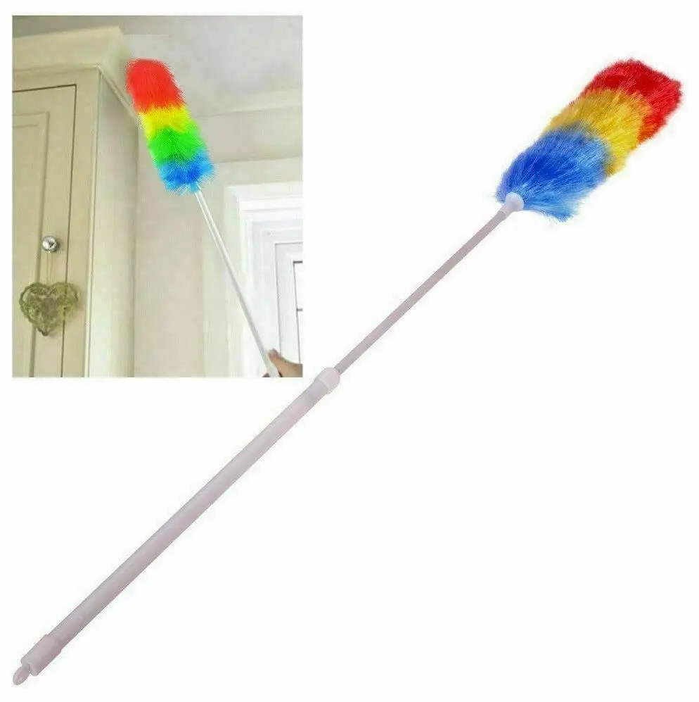 Extendable Anti Static Feather Duster Extending with Grip Handle & Duster Remove Dirt or Dust