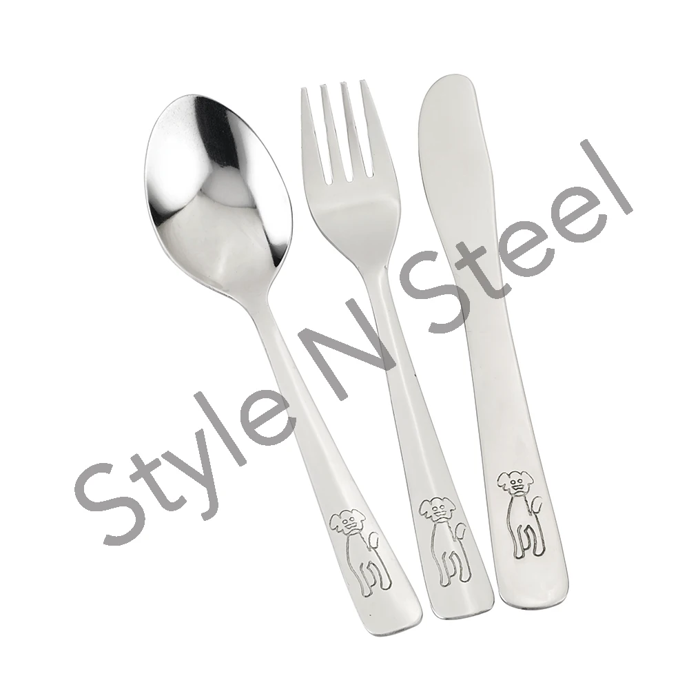 Personalised Cutlery Set For Kids Children Toddler Cutlery 4pcs