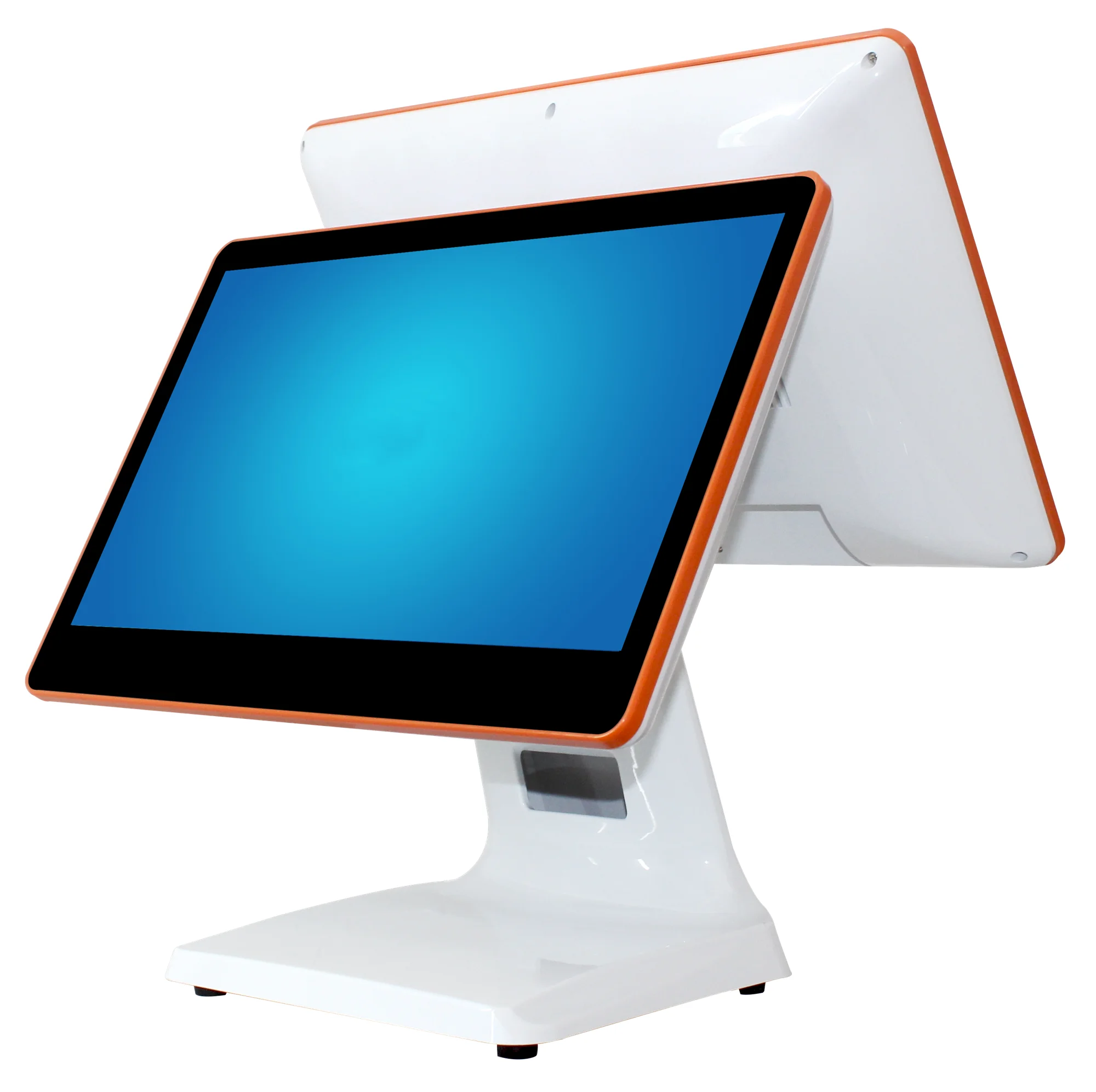 China 15.6” touch screen dual screen intel windows pos system for sale