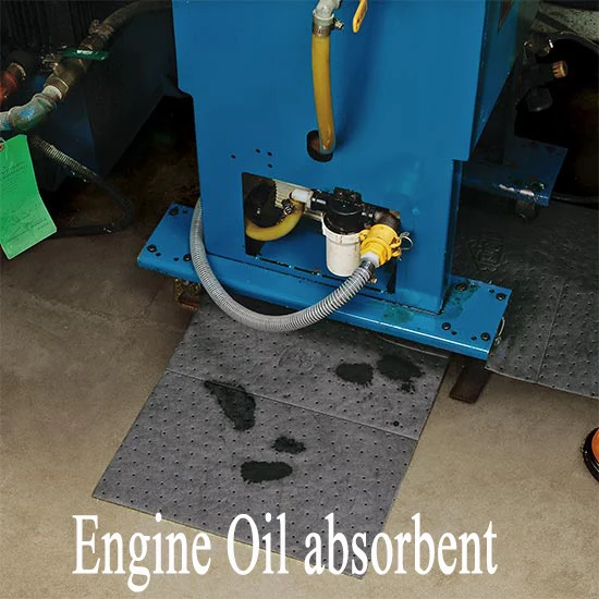 Juneng Oil Absorbent Pad Use Clean Oil Leakage Absorb Completely And