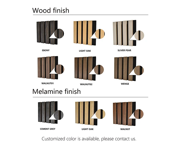 Fireproof Wood Or Melamine Finish Polyester Acoustic Wall Wooden Polyester Board Slat Wood Slat