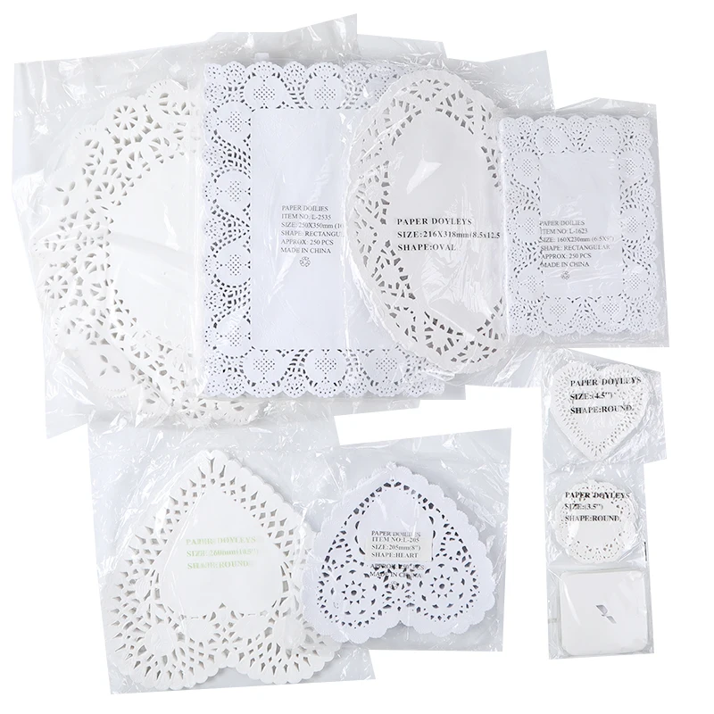 Round Cake Square Paper Doilies White Bulk Cake Inch Paper Doilies