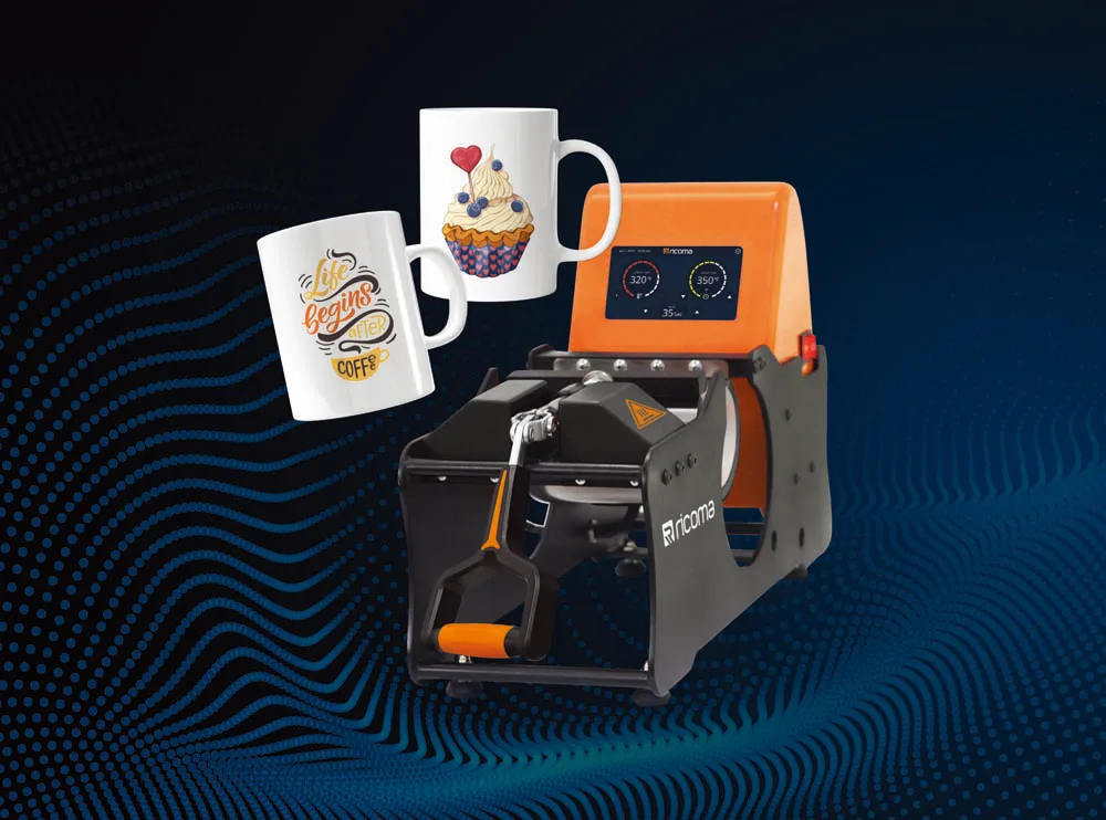  Ricoma 4-in-1 Mug Cup Heat Press Transfer Machine