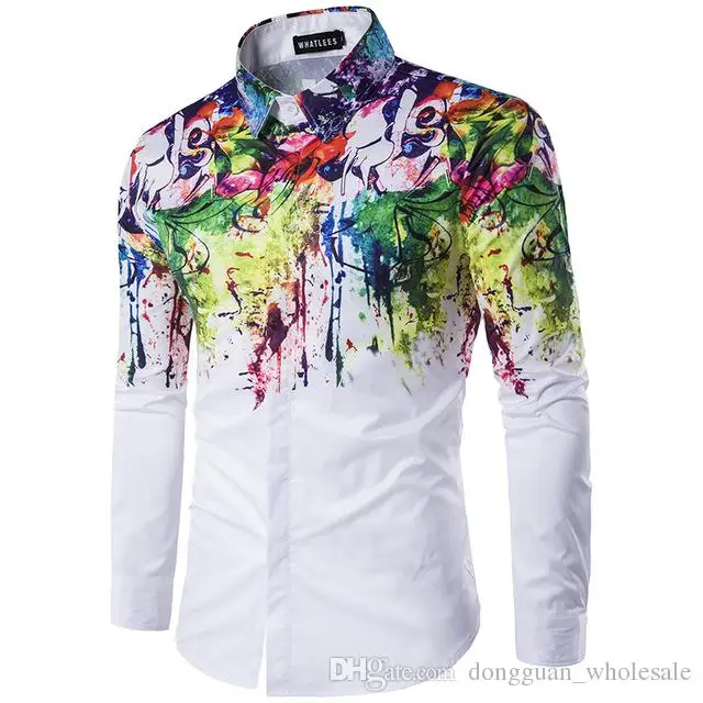 Colorful 3d Digital Printed Export Oriented Turn Down Shirt For Men Buy Sweet Print Shirt Colorful Printed Shirts Printed Shirts Men Product On Alibaba Com