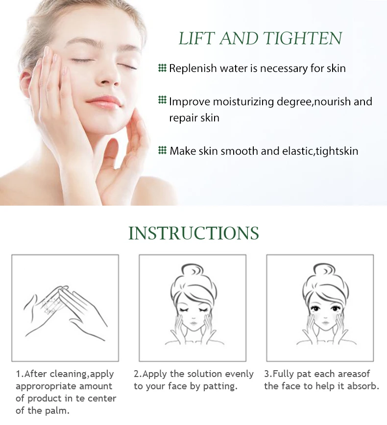 Daily Green Tea Serum Skin Whitening Moisturize Anti-Freckle Glow Serum Medical Beauty Serum for Face