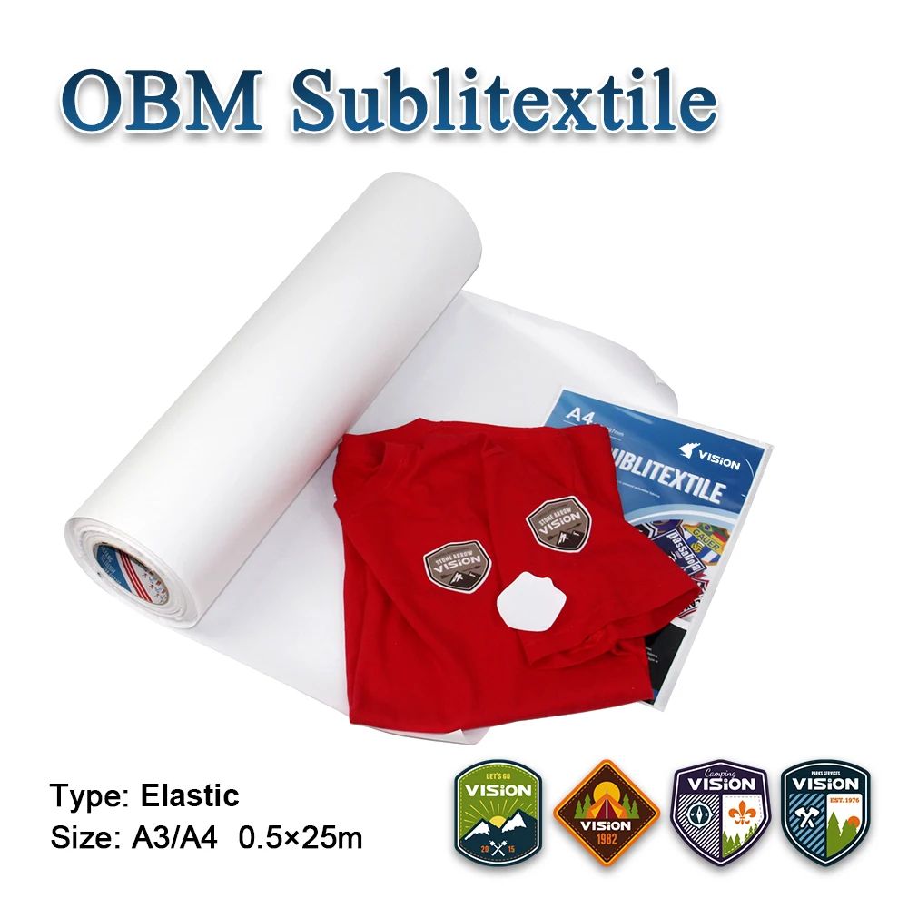 OBM Sublitextile Sublimation Paper on Dark Cotton Tshirt