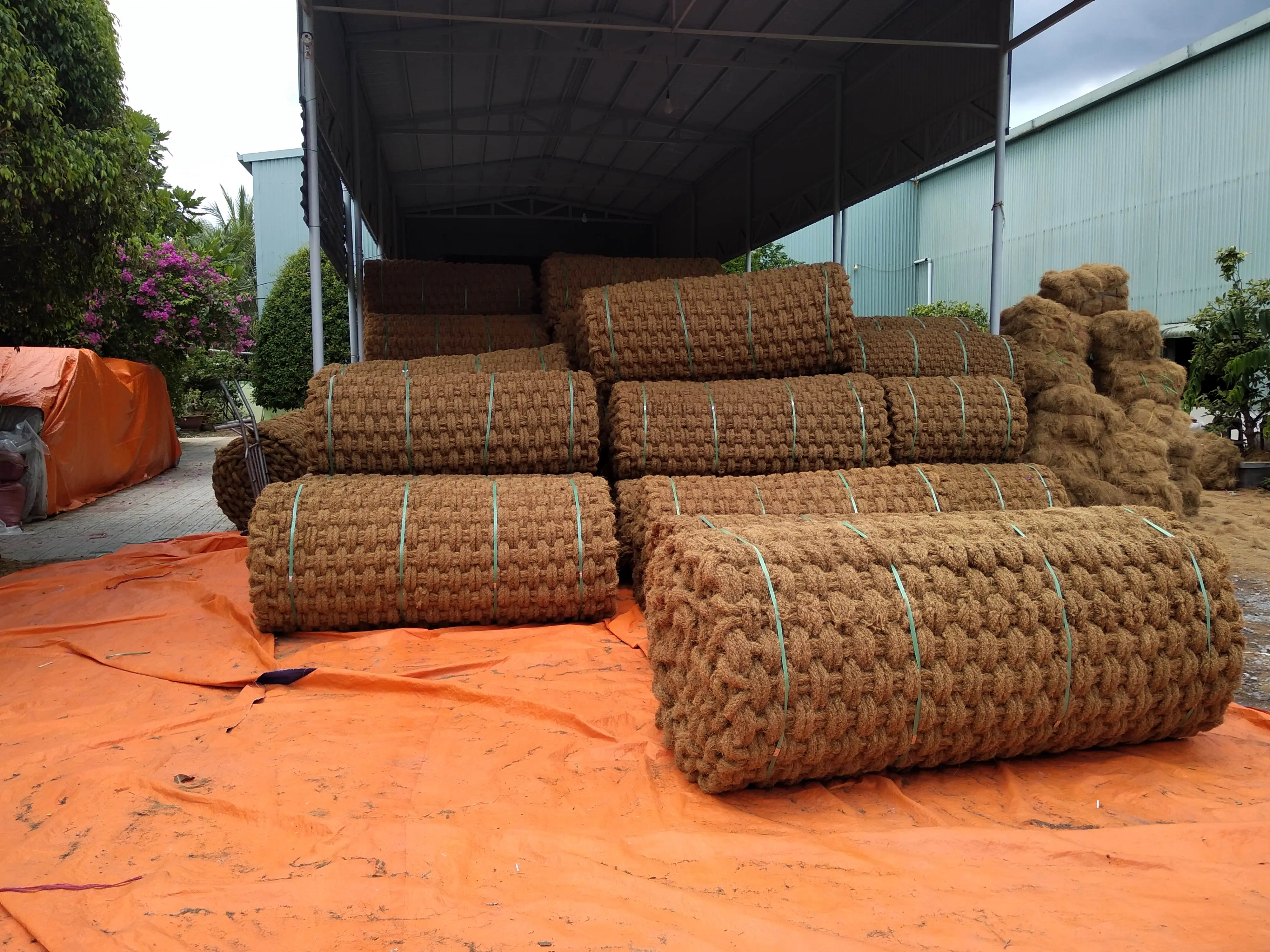 Eco Friendly Coir Mat Made From Coconut Fiber Export Quality Diverse