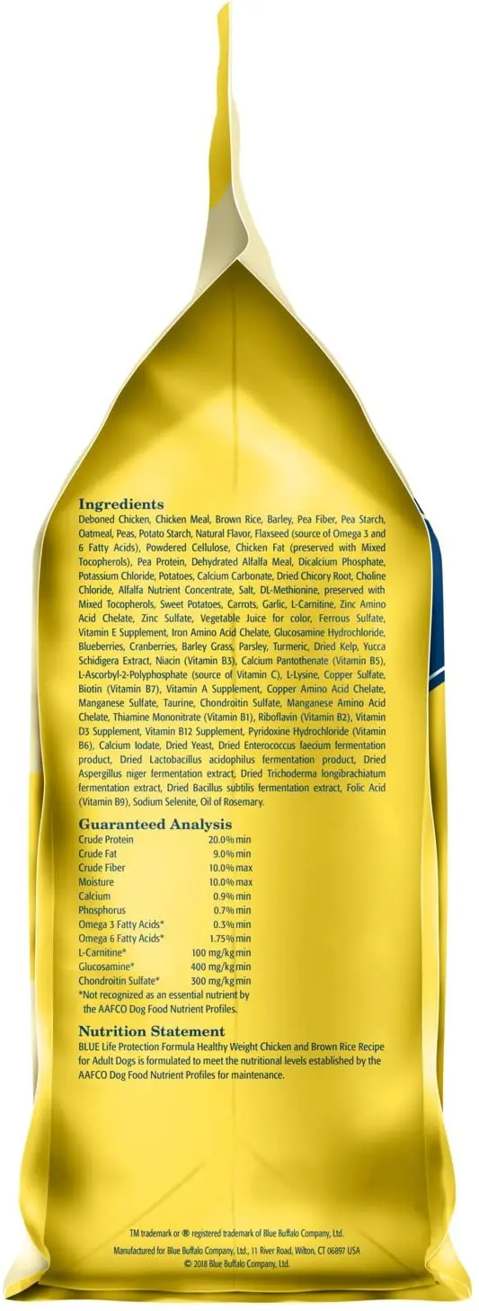 blue buffalo life protection formula healthy weight