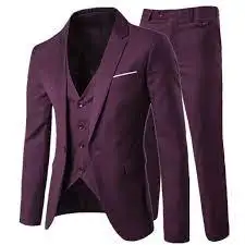 Quality Slim-Fit Custom Blazer Set Single Buckle Fashion Wedding Groom Men's Formal Suit From Bangladesh