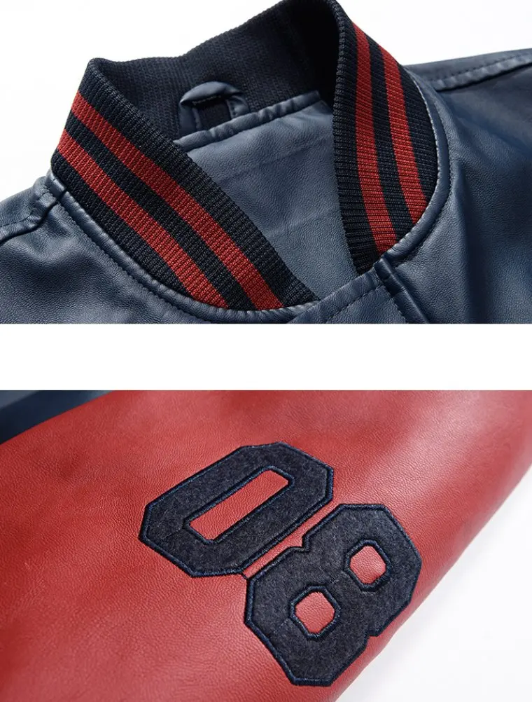 New 2022 Letterman Varsity Jacket Men's Clothing High Quality 100 Leather & Customized Fabric