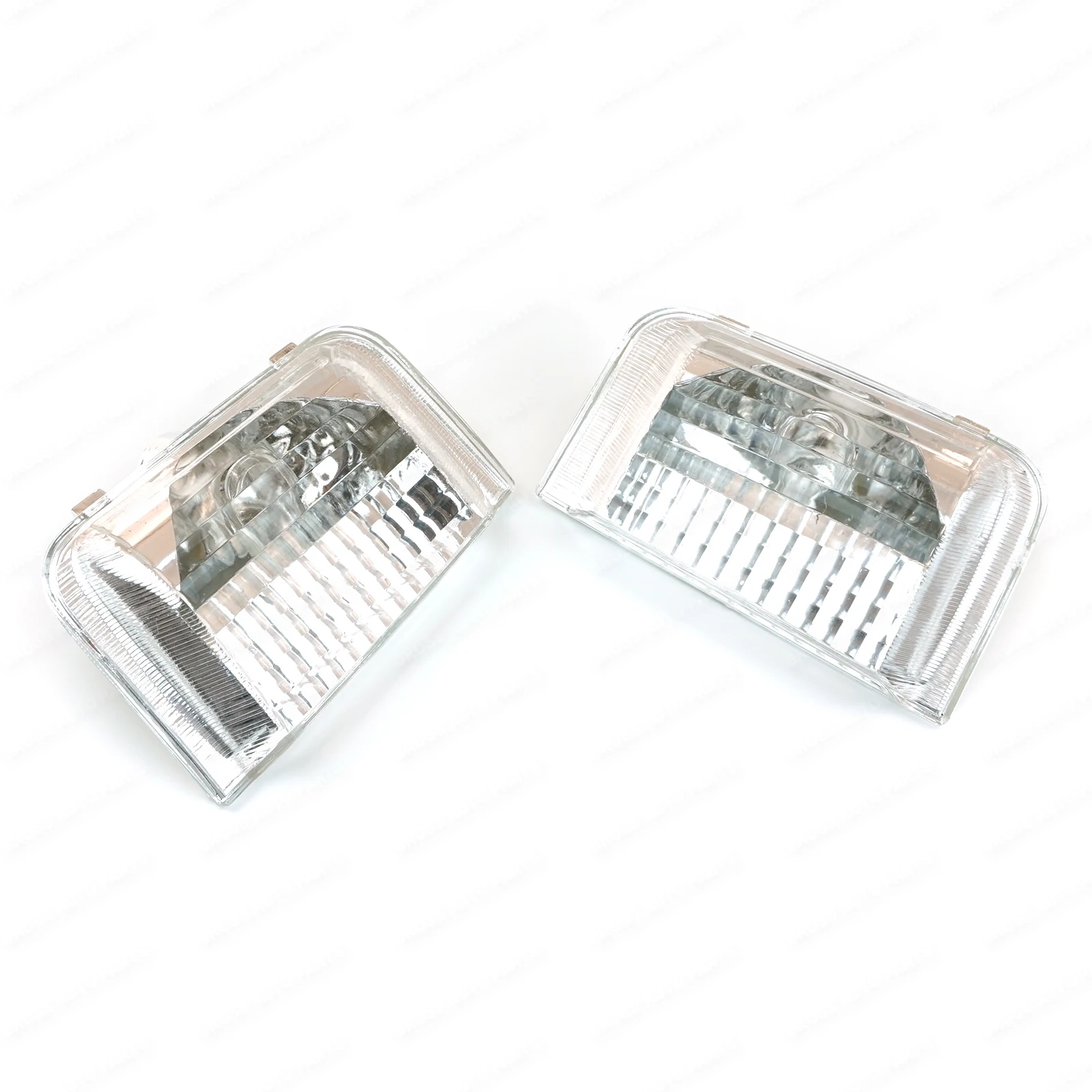 BSP907 2 Pcs Side Door Wing Mirror Indicator Lamp White Lens
