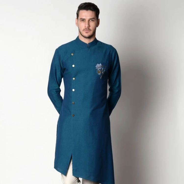 Indian Traditional Bollywood Pathani Kurta Pyjama Mens Ethnic Wear Kurta Pa 8374 