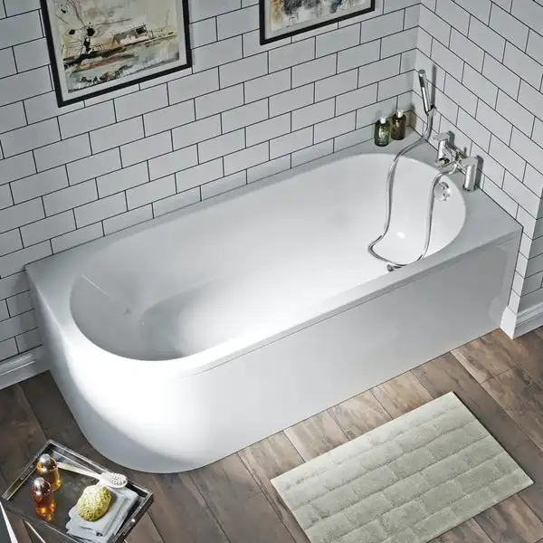 ORTONBATH Small Size Oval Modern Large Adult Bathroom Tub Solid